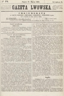 Gazeta Lwowska. 1863, nr 70