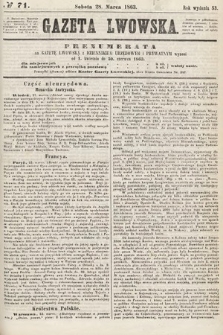 Gazeta Lwowska. 1863, nr 71