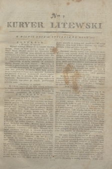 Kuryer Litewski. 1812, Nro 7 (24 stycznia)