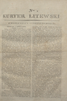 Kuryer Litewski. 1812, Nro 9 (31 stycznia)