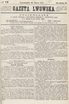 Gazeta Lwowska. 1863, nr 72