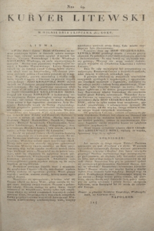 Kuryer Litewski. 1812, Nro 49 (4 lipca)