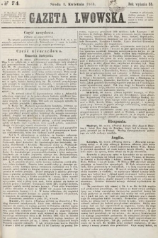 Gazeta Lwowska. 1863, nr 74