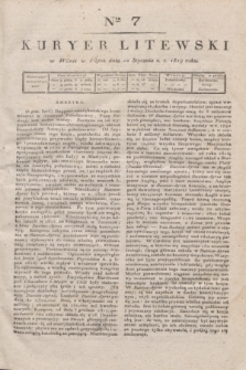 Kuryer Litewski. 1819, Ner 7 (10 stycznia)