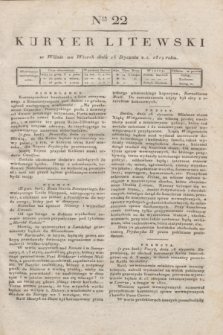 Kuryer Litewski. 1819, Ner 22 (28 stycznia) + dod.