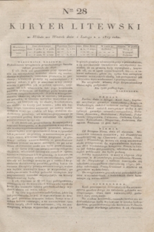Kuryer Litewski. 1819, Ner 28 (4 lutego) + dod.