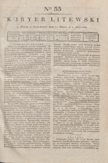 Kuryer Litewski. 1819, Ner 55 (10 marca) + dod.