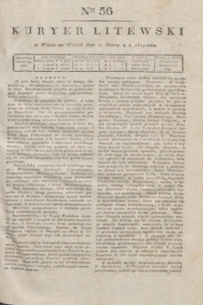 Kuryer Litewski. 1819, Ner 56 (11 marca) + dod.