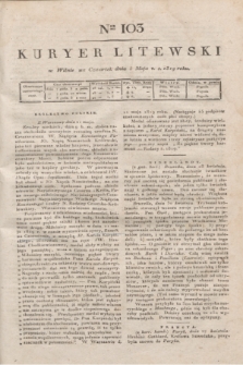 Kuryer Litewski. 1819, Ner 103 (8 maja)