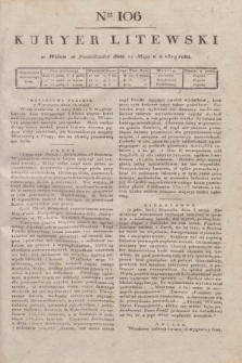 Kuryer Litewski. 1819, Ner 106 (12 maja)