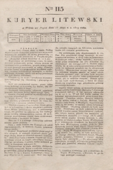 Kuryer Litewski. 1819, Ner 115 (23 maja) + dod.