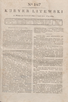Kuryer Litewski. 1819, Ner 147 (3 lipca) + dod.