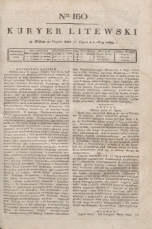 Kuryer Litewski. 1819, Ner 160 (18 lipca) + dod.