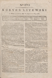 Kuryer Litewski. 1819, Ner 170 (30 lipca) + dod.
