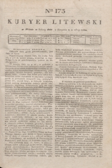 Kuryer Litewski. 1819, Ner 173 (2 sierpnia)