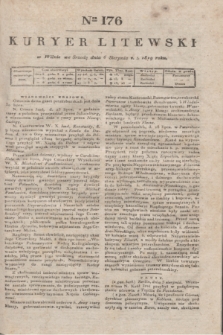 Kuryer Litewski. 1819, Ner 176 (6 sierpnia) + dod.