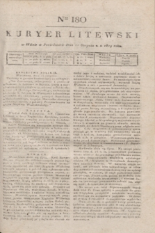 Kuryer Litewski. 1819, Ner 180 (11 sierpnia)