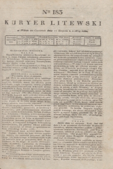 Kuryer Litewski. 1819, Ner 183 (14 sierpnia) + dod.
