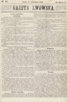 Gazeta Lwowska. 1863, nr 87