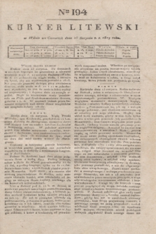Kuryer Litewski. 1819, Ner 194 (28 sierpnia)