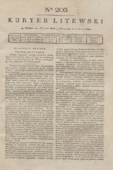 Kuryer Litewski. 1819, Ner 203 (9 września) + dod.