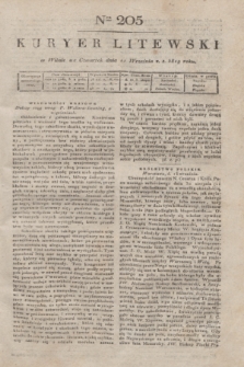 Kuryer Litewski. 1819, Ner 205 (11 września) + dod.