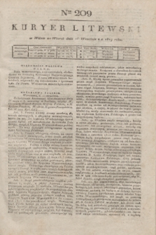 Kuryer Litewski. 1819, Ner 209 (16 września)
