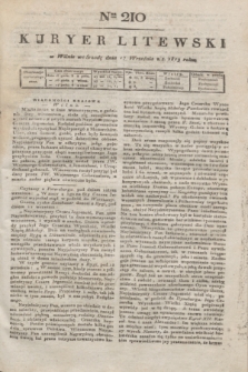 Kuryer Litewski. 1819, Ner 210 (17 września) + dod.