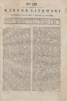 Kuryer Litewski. 1819, Ner 211 (18 września)