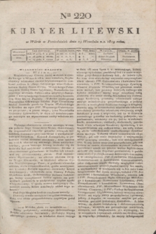 Kuryer Litewski. 1819, Ner 220 (29 września)