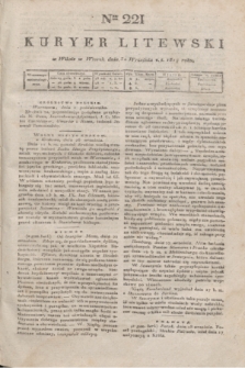 Kuryer Litewski. 1819, Ner 221 (30 września) + dod.