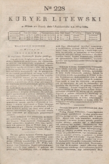 Kuryer Litewski. 1819, Ner 228 (8 października)