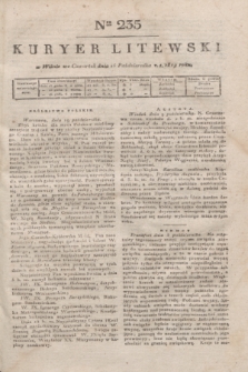 Kuryer Litewski. 1819, Ner 235 (16 października) + dod.