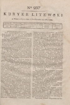 Kuryer Litewski. 1819, Ner 237 (18 października) + dod.