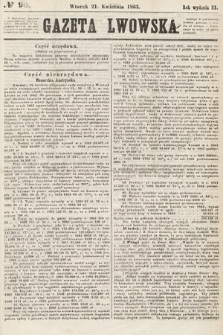 Gazeta Lwowska. 1863, nr 90