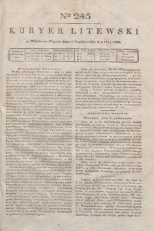 Kuryer Litewski. 1819, Ner 245 (28 października)