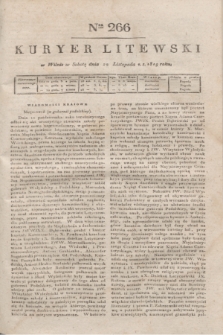 Kuryer Litewski. 1819, Ner 266 (22 listopada)