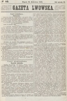 Gazeta Lwowska. 1863, nr 93