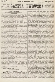 Gazeta Lwowska. 1863, nr 97