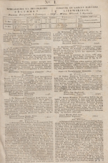 Pribavlenìe k˝ Litovskomu Věstniku = Dodatek do Gazety Kuryera Litewskiego. 1835, Ner 1 (1 stycznia)