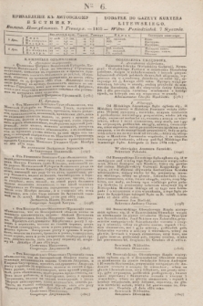 Pribavlenìe k˝ Litovskomu Věstniku = Dodatek do Gazety Kuryera Litewskiego. 1835, Ner 6 (7 stycznia)