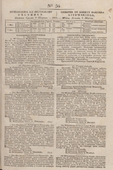 Pribavlenìe k˝ Litovskomu Věstniku = Dodatek do Gazety Kuryera Litewskiego. 1835, Ner 54 (6 marca)
