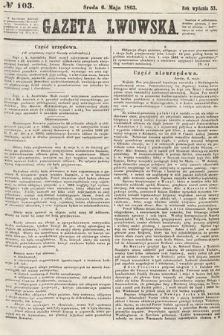 Gazeta Lwowska. 1863, nr 103