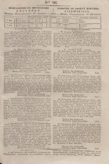 Pribavlenìe k˝ Litovskomu Věstniku = Dodatek do Gazety Kuryera Litewskiego. 1835, Ner 96 (29 kwietnia)