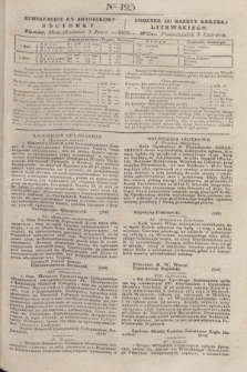 Pribavlenìe k˝ Litovskomu Věstniku = Dodatek do Gazety Kuryera Litewskiego. 1835, Ner 125 (3 czerwca)