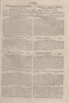 Pribavlenìe k˝ Litovskomu Věstniku = Dodatek do Gazety Kuryera Litewskiego. 1835, Ner 129 (8 czerwca)