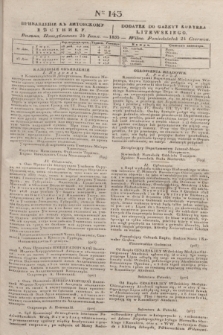 Pribavlenìe k˝ Litovskomu Věstniku = Dodatek do Gazety Kuryera Litewskiego. 1835, Ner 143 (24 czerwca)