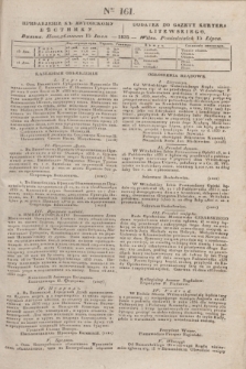 Pribavlenìe k˝ Litovskomu Věstniku = Dodatek do Gazety Kuryera Litewskiego. 1835, Ner 161 (15 lipca)