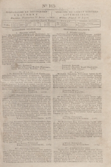 Pribavlenìe k˝ Litovskomu Věstniku = Dodatek do Gazety Kuryera Litewskiego. 1835, Ner 165 (19 lipca)