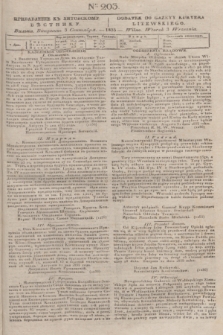 Pribavlenìe k˝ Litovskomu Věstniku = Dodatek do Gazety Kuryera Litewskiego. 1835, Ner 203 (3 września)